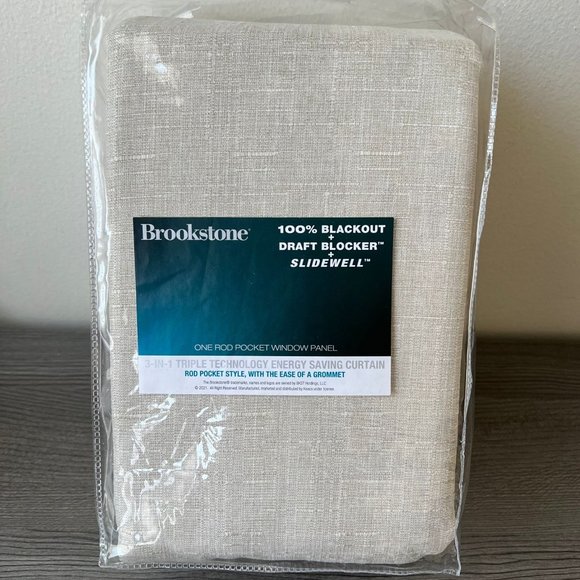 Brookstone™ Birch Slidewell 108-inch 100% Blackout & Draft Blocker Curtain Panel - Picture 3 of 5